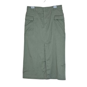 Gap Utility Midi Skirt Women's Sz 12 Olive Green